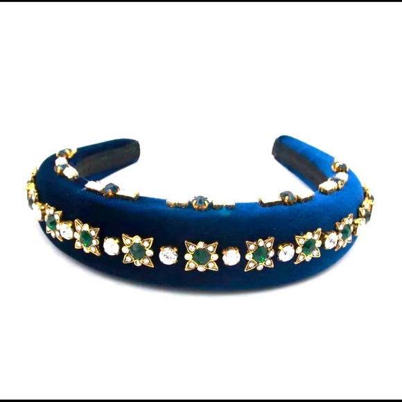 Baroque Velvet Jeweled Headband